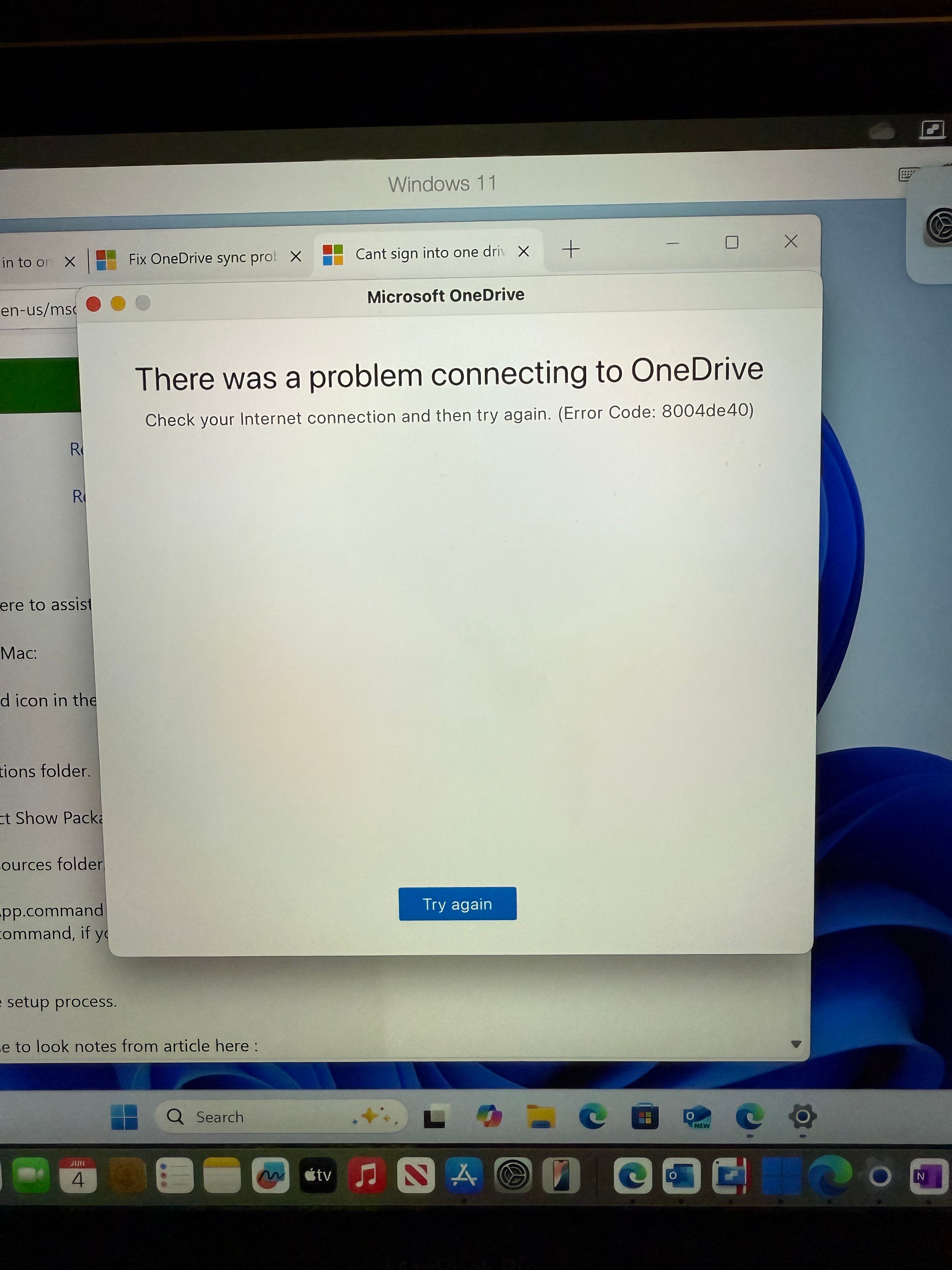 Can't sign in to OneDrive on Mac - Microsoft Q&A