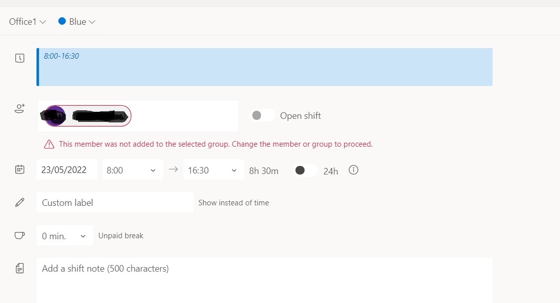 MS Shifts - Unable to Delete Groups or Members from Groups - Microsoft Q&A