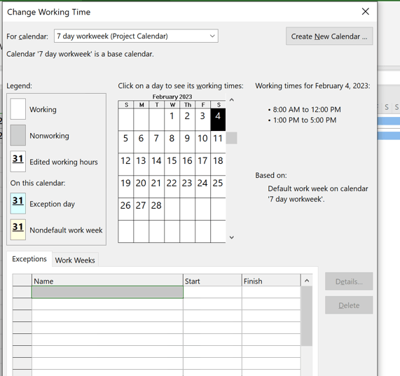 MS Project: Posibility of planning Start / End by Calendar Week ...