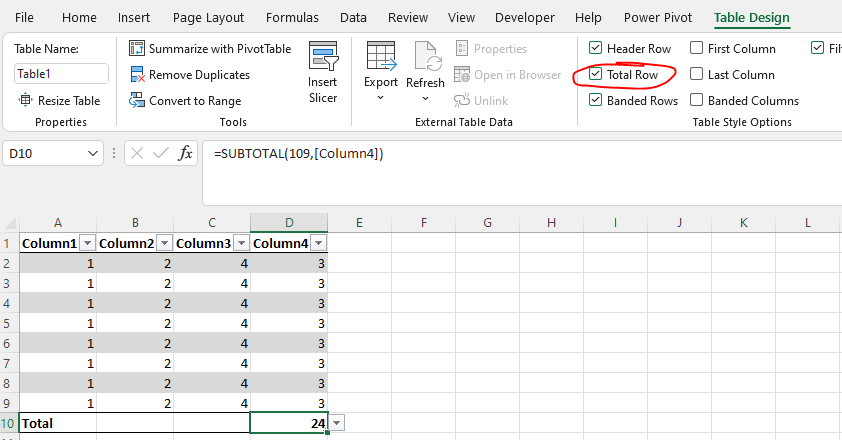 How to show autosum when filtering data in Excel 365 for Mac ...