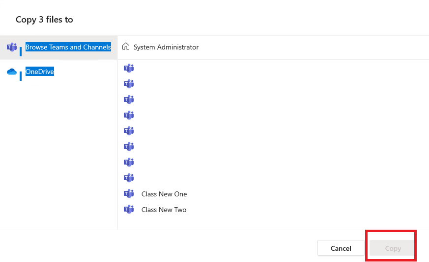 Moving files into class material - Microsoft Q&A