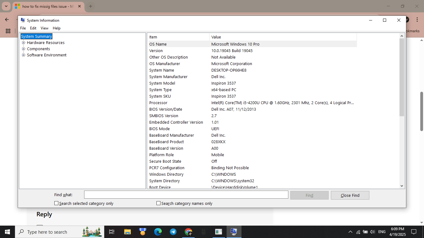 how to fix missig files issue - Microsoft Q&A