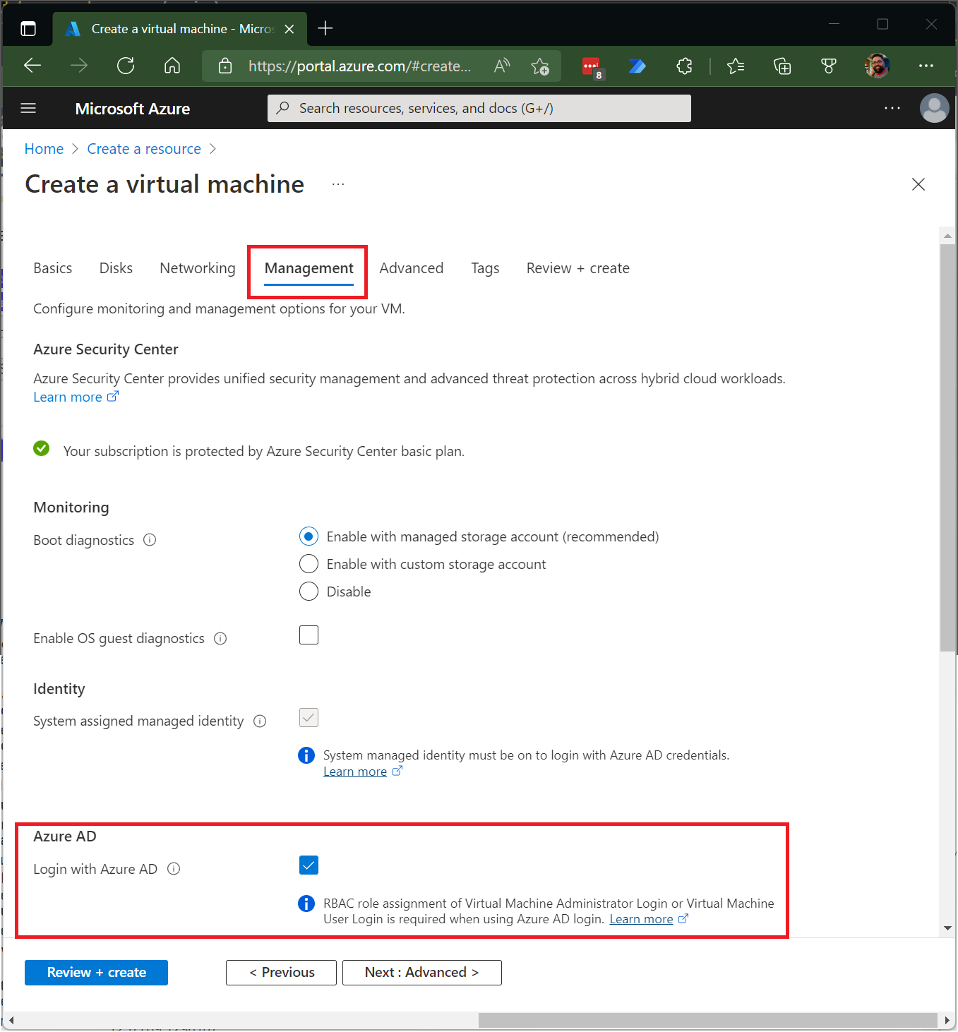 azure-portal-login-with-azure-ad