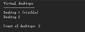 Get the virtual desktop order for automating the change to the left or ...