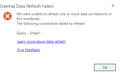 Connecting a Local Excel File to a Excel File on Teams - Microsoft Q&A