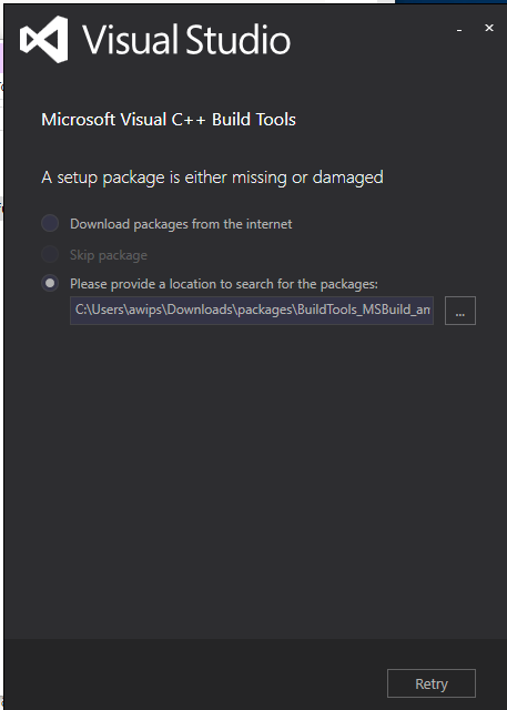 Can't install visual cpp tools 2015 on Windows Server Core anymore ...