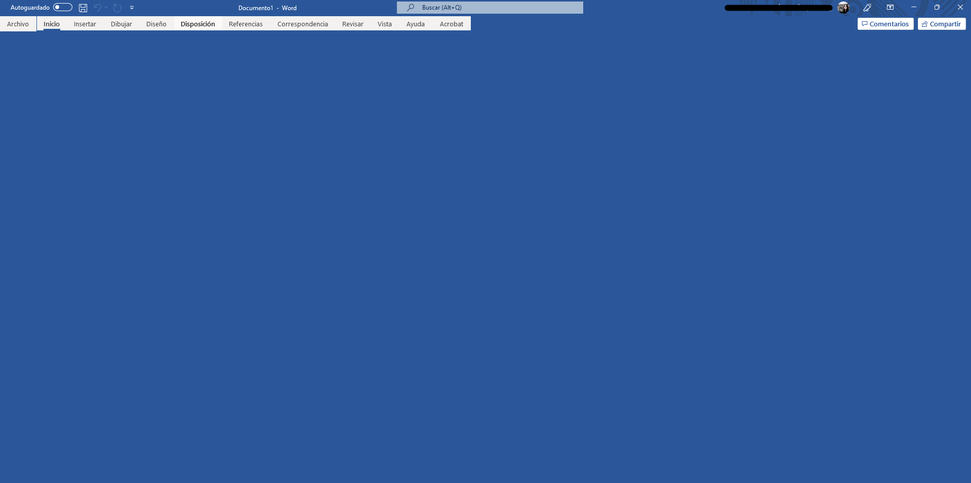 Microsoft Word casi completamente azul al abrir cualquier documento o ...