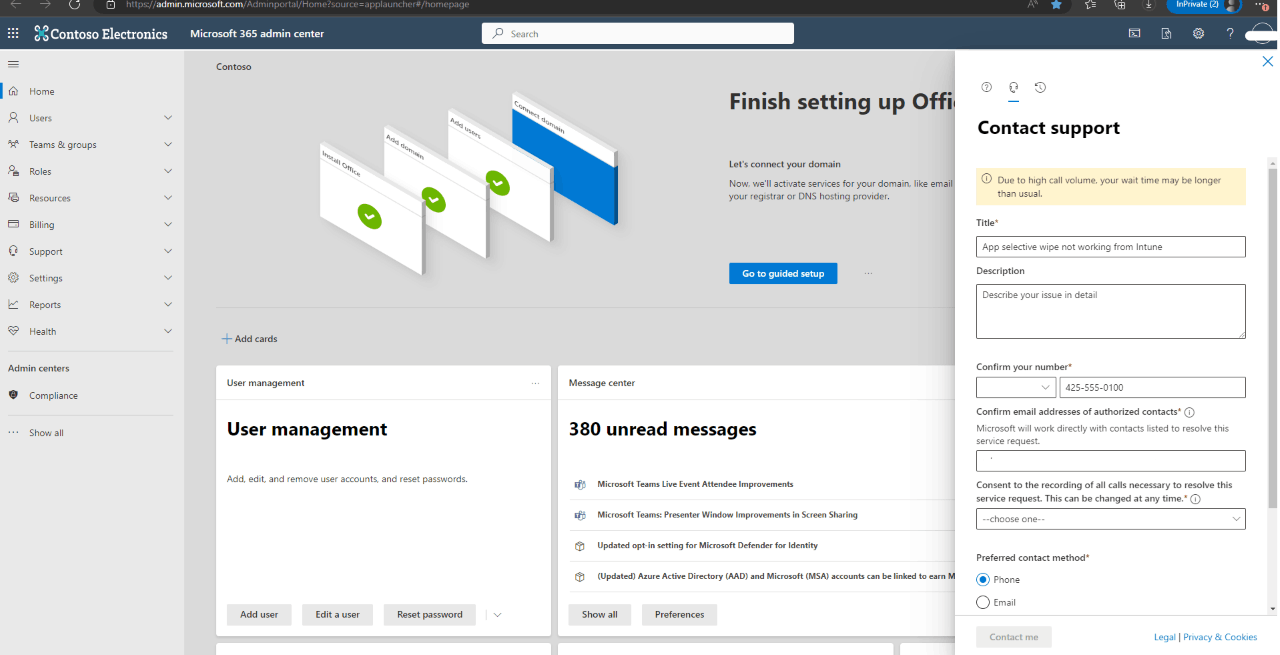 I am using Microsoft 365 E5 Developer account, where I am unable to ...