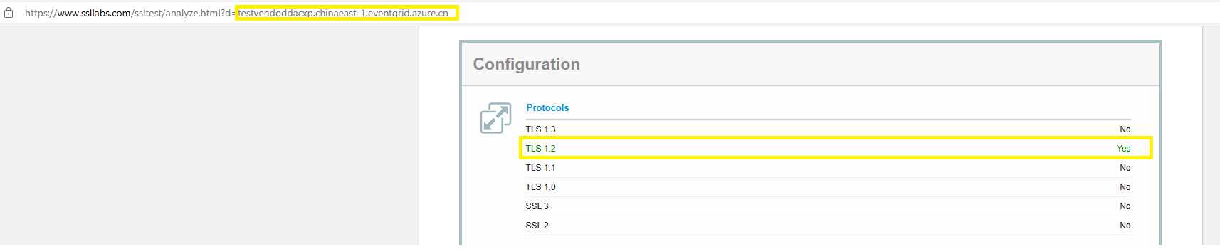 When TLS 1.2 will be available in China Azure event grid？ - Microsoft Q&A