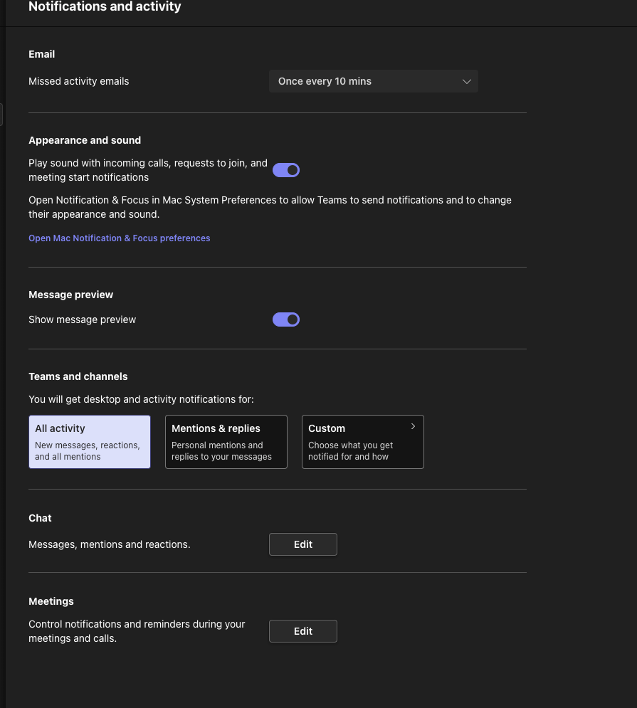 New Teams notifications style on mac - Microsoft Q&A