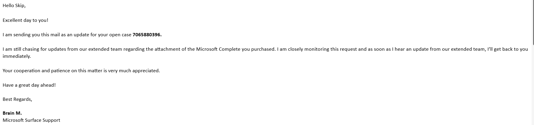 Correct expiration date for the Program 