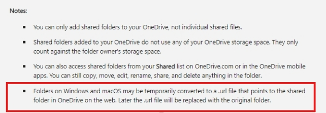 What happened to shared folders - why are they just links? - Microsoft Q&A