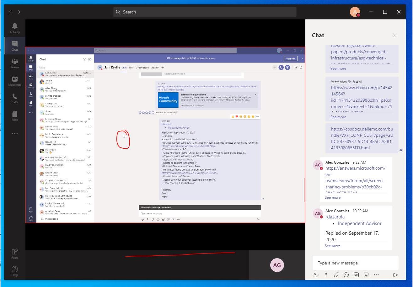 Microsoft Teams Screen Sharing problems - Microsoft Q&A