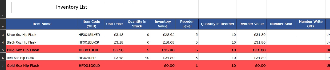Simply Inventory system - Pulling Quantity data from one sheet to ...