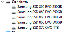 One of my SSDs 