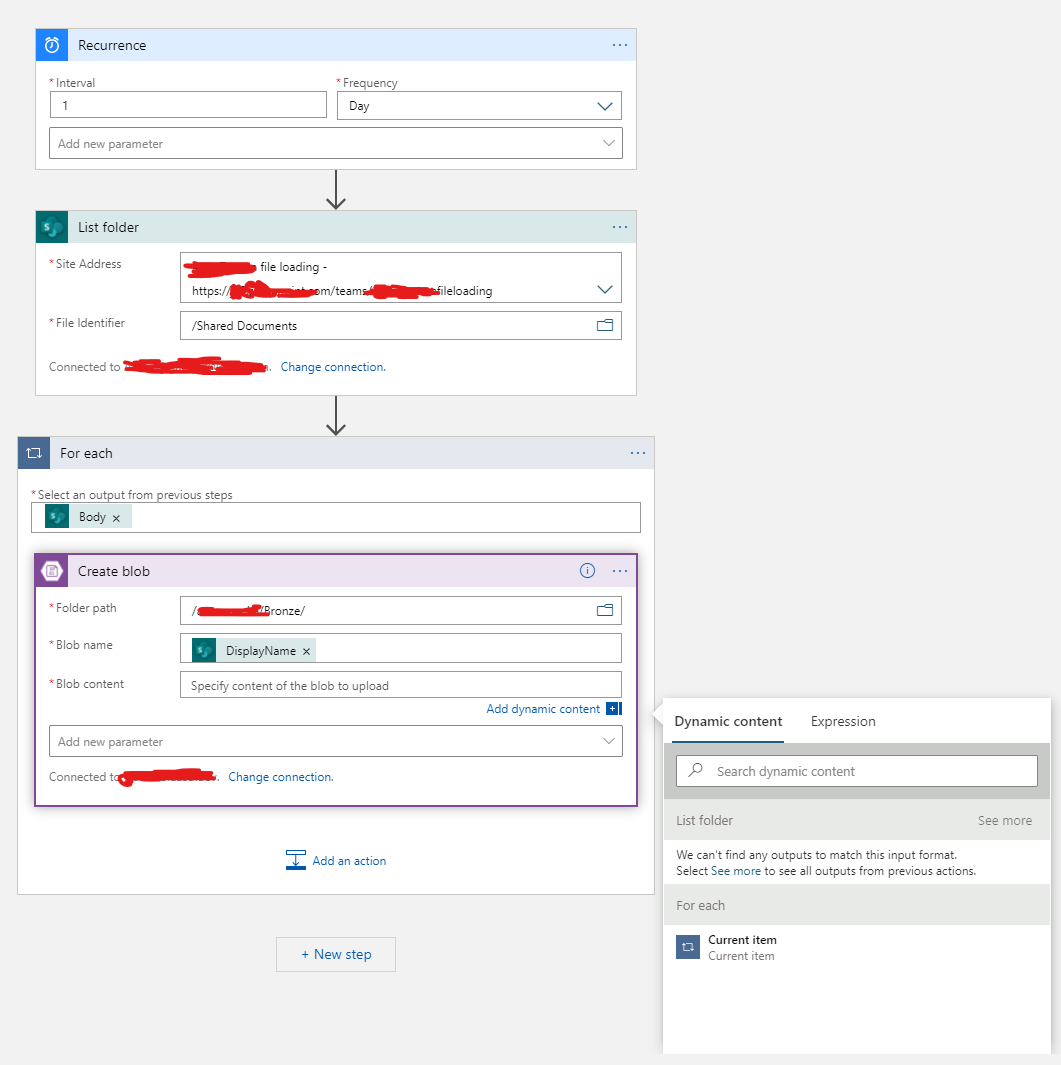 Copy data from sharepoint subfolders to Azure data lake - Microsoft Q&A