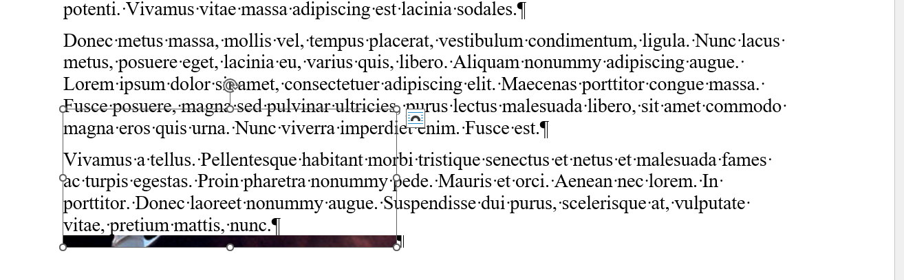 Has anyone else had an issue with pictures inserting behind text while ...