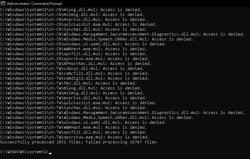 System32 security properties - Microsoft Q&A