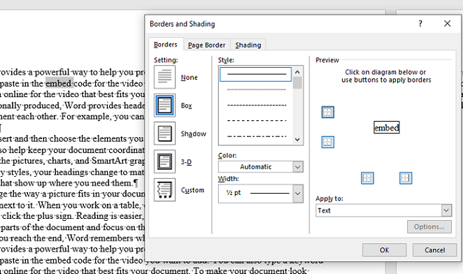Horizontal Line is a box - Microsoft Q&A