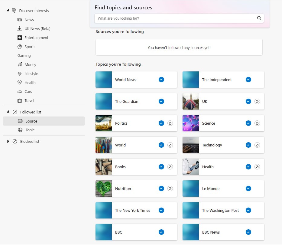 Microsoft Edge news feed - Microsoft Q&A