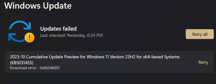 I can no longer do updates - Microsoft Q&A