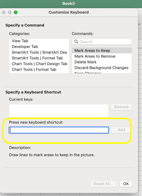 Unable to customize keyboard - Excel/Word/Office - Macbook - Microsoft Q&A