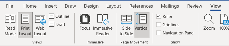My view in Word is messed up. I want the default view back. - Microsoft Q&A