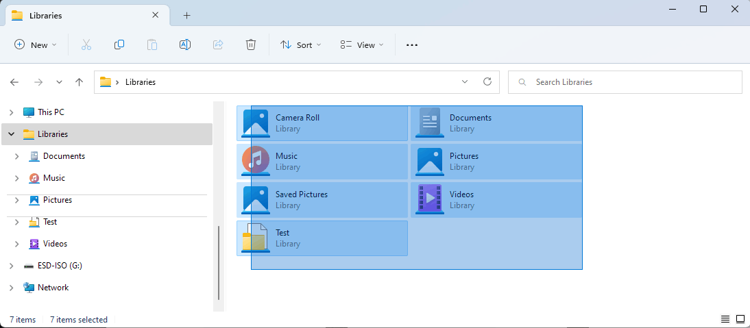 Wrong division on the Libraries in the File Explorer left Pane ...