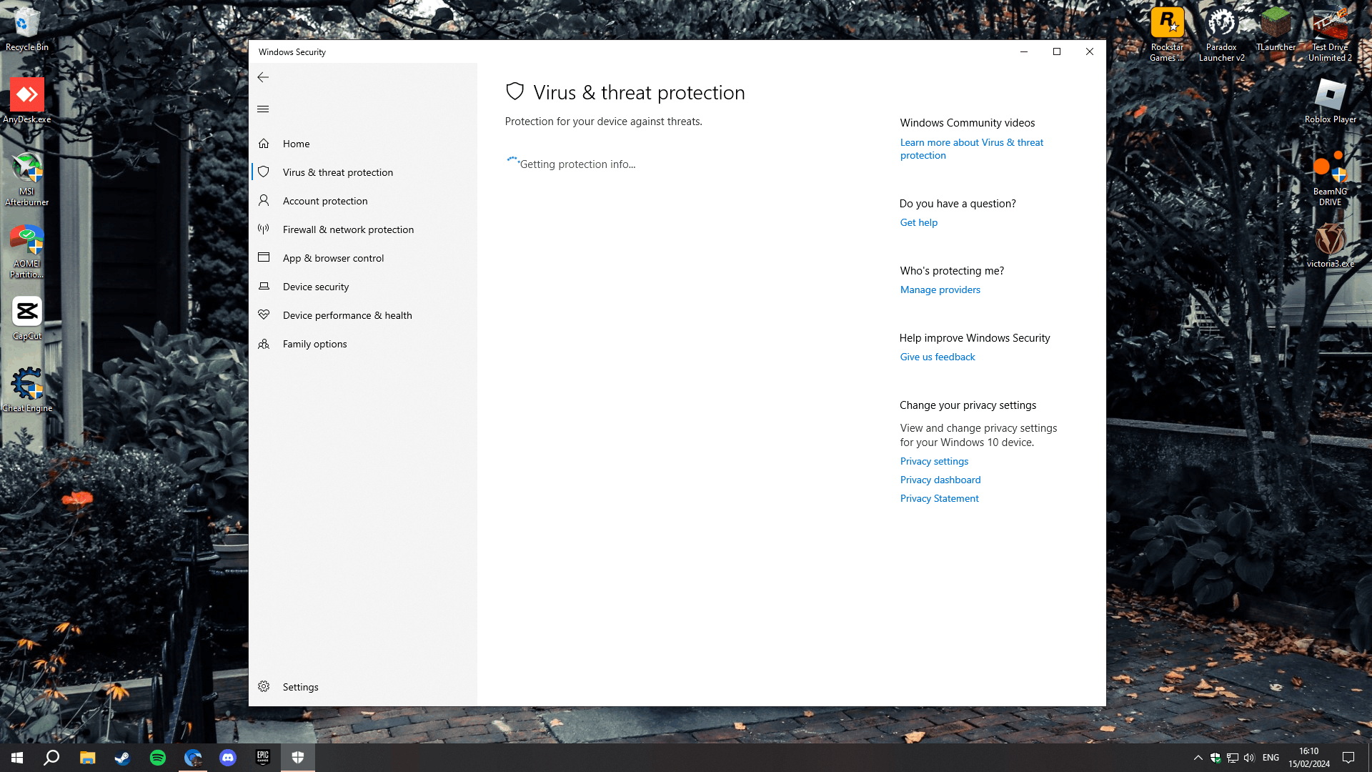 Windows Security - Microsoft Q&A