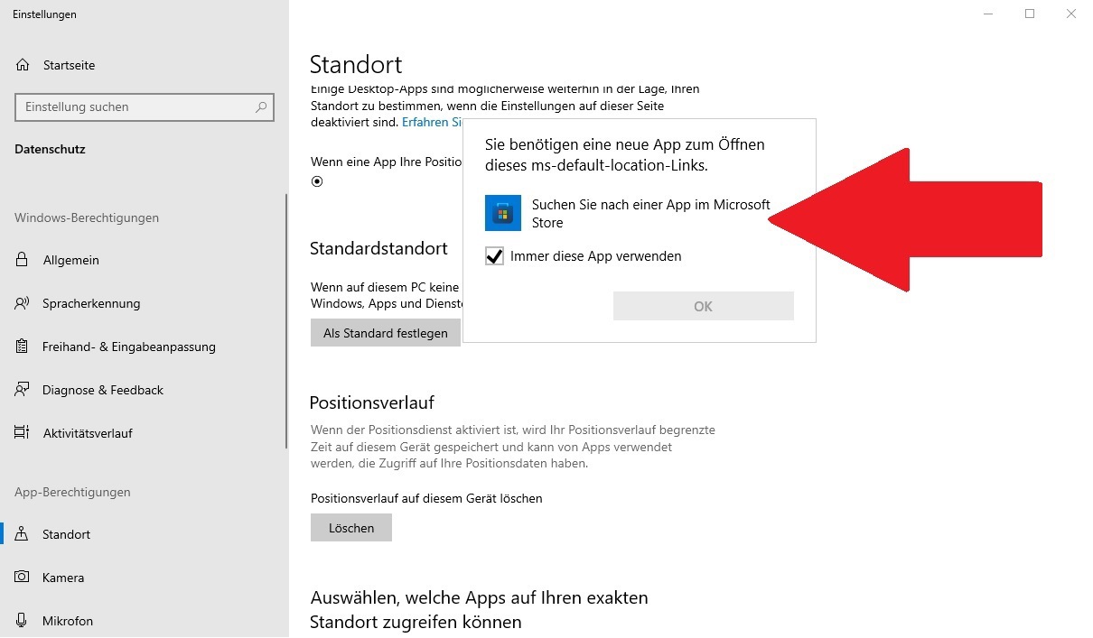 Windwos Standort - 3