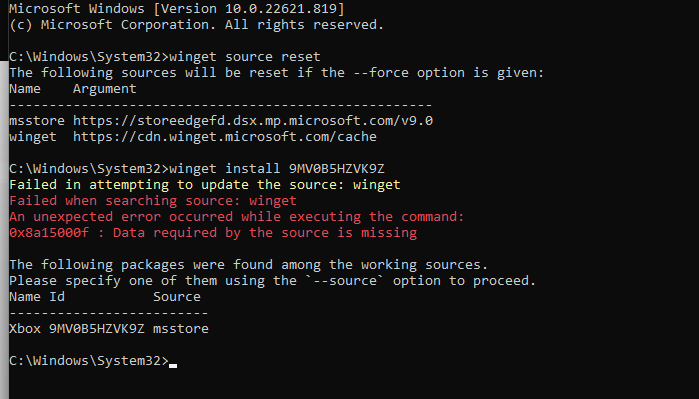 WINDOWS 11: Microsoft gives error 0x80070005 when trying to download ...