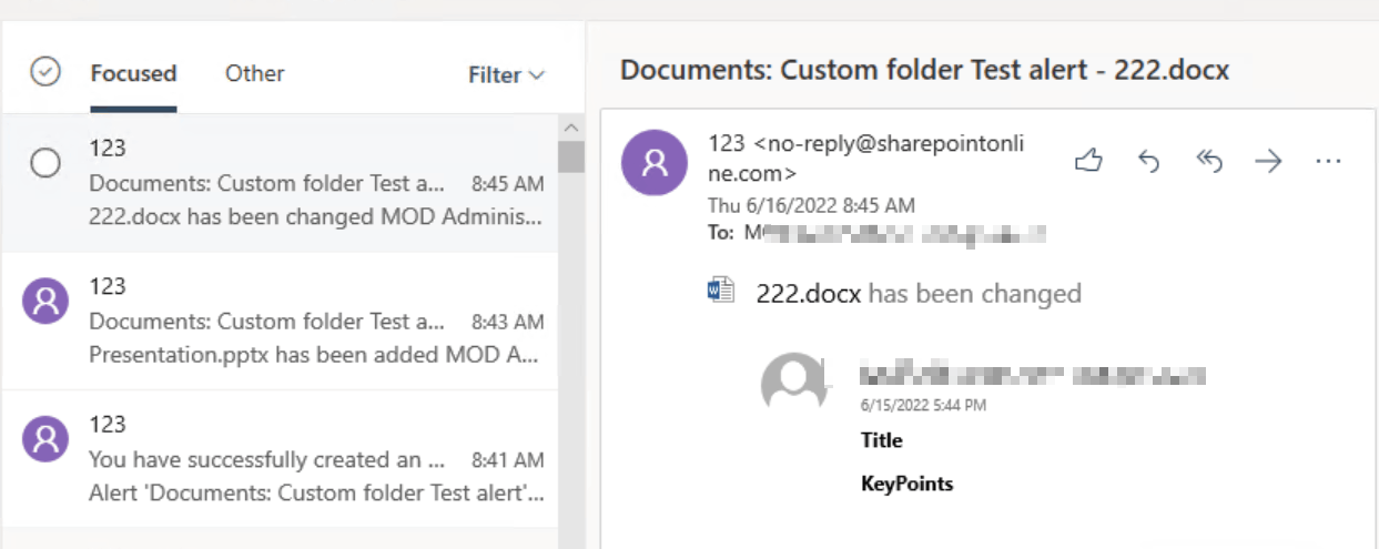 User Alerts Not Working - Microsoft Q&A
