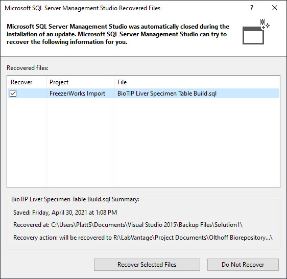 How to execute multiple 'INSERT INTO' statements without crashing SSMS ...