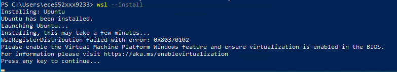 powershell error