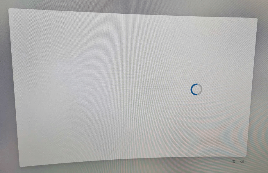 After typing in my password, I get this screen which disappears after a ...