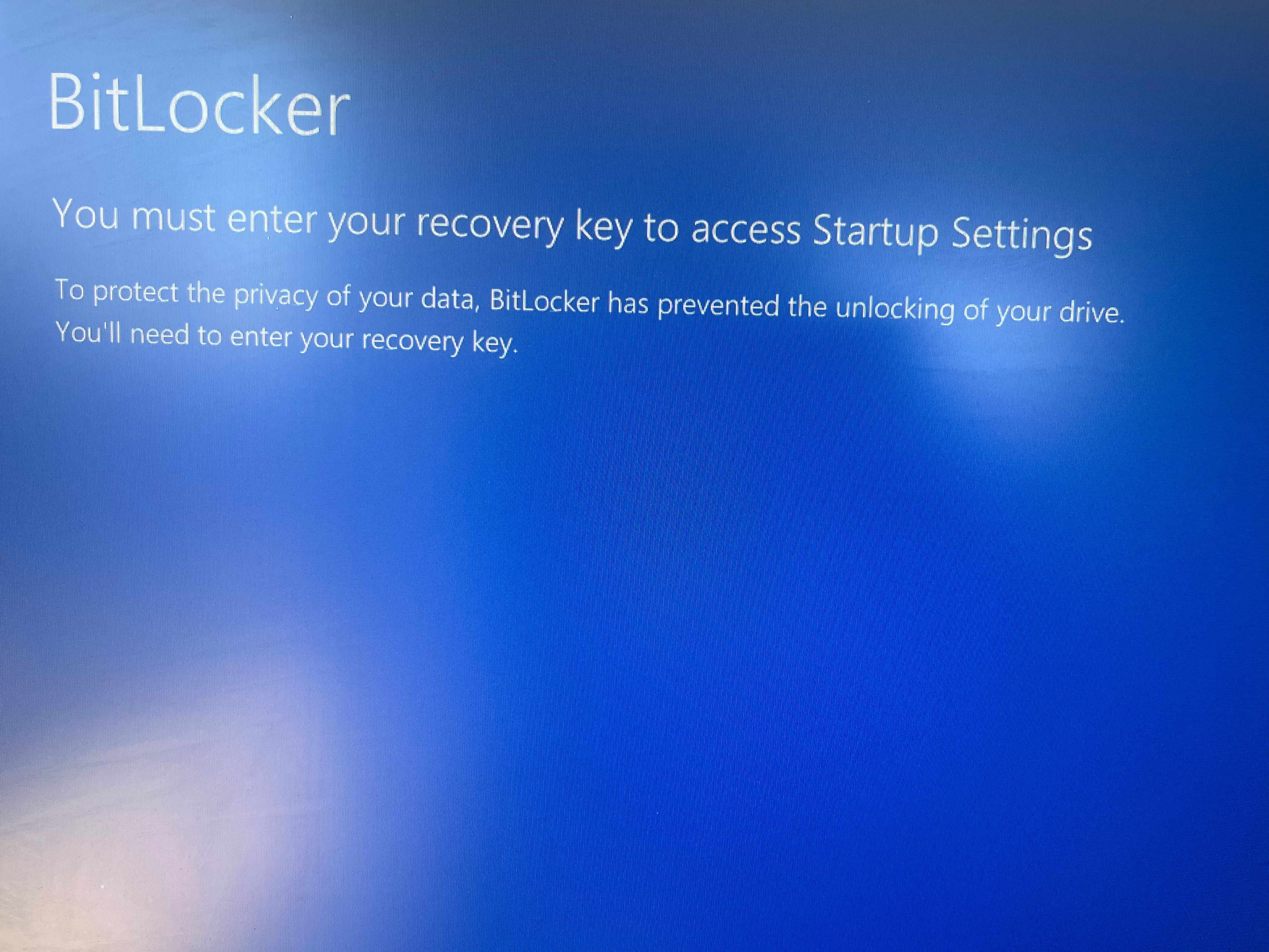 Lenovo desktop went to blue ribbon screen after update. Won’t accept ...