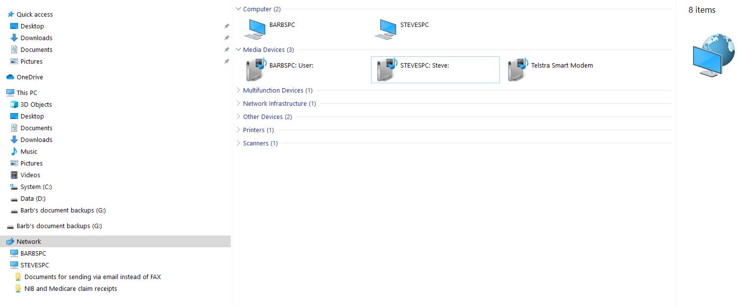 Shared folder structure on networked PC - Microsoft Q&A