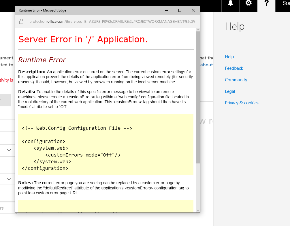 Audit log search errors - Microsoft Q&A
