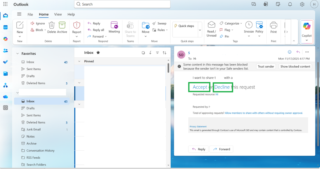 Disabled OneDrive reshare - Microsoft Q&A