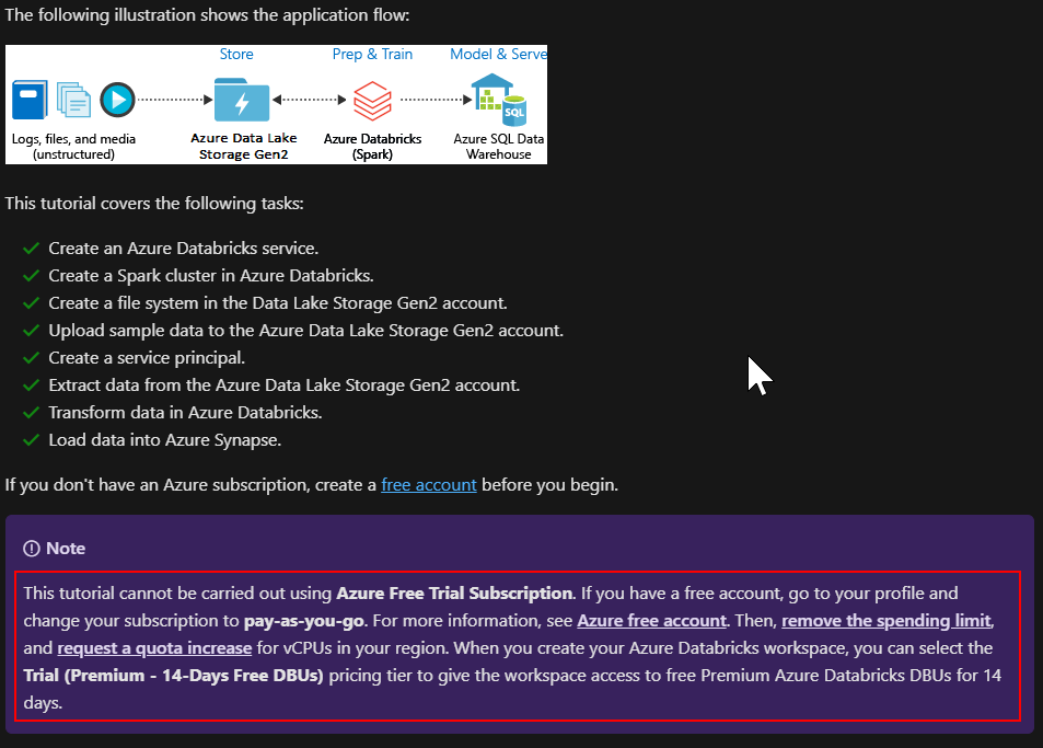 Using Microsoft Azure Free Trial For Databricks Microsoft Q A Using Microsoft Azure Free Trial For Databricks Microsoft Q A