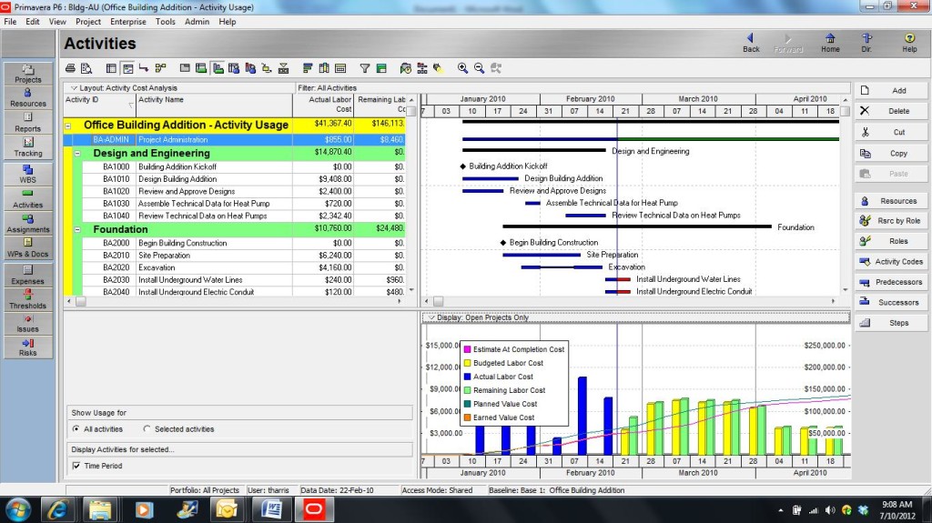 Microsoft Project Cost Profile - Microsoft Q&A