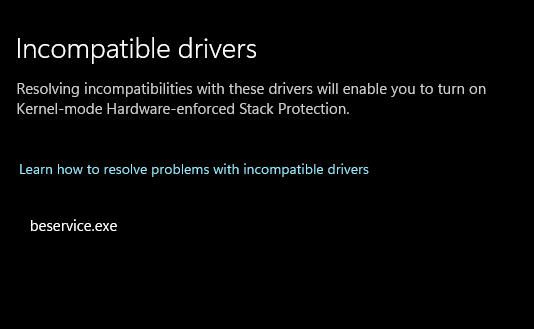 Kernel-mode hardware-enforced stack protection - Microsoft Q&A