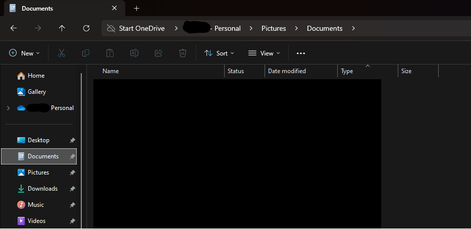 Documents folder in Pictures, tried solution, Documents folder is still ...