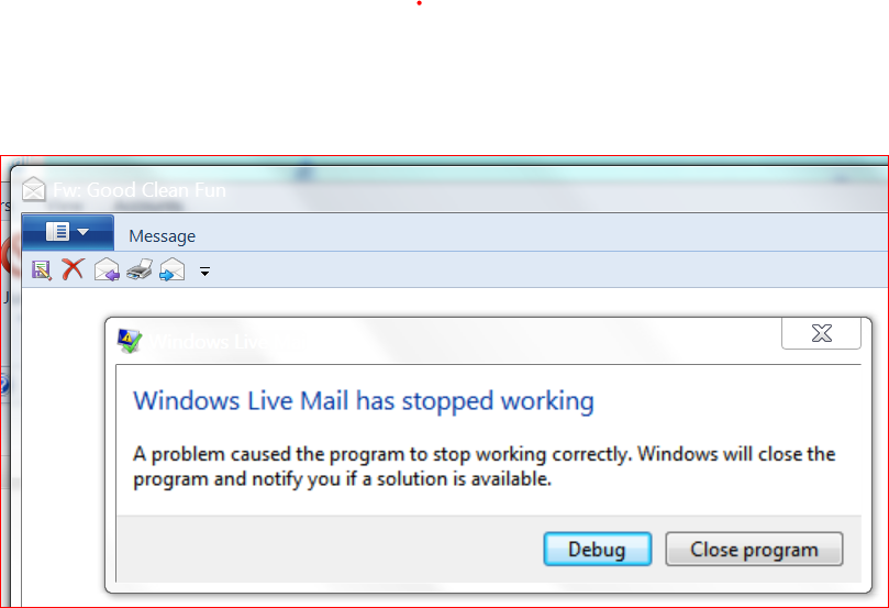 Windows Live Mail has stopped working - Microsoft Q&A