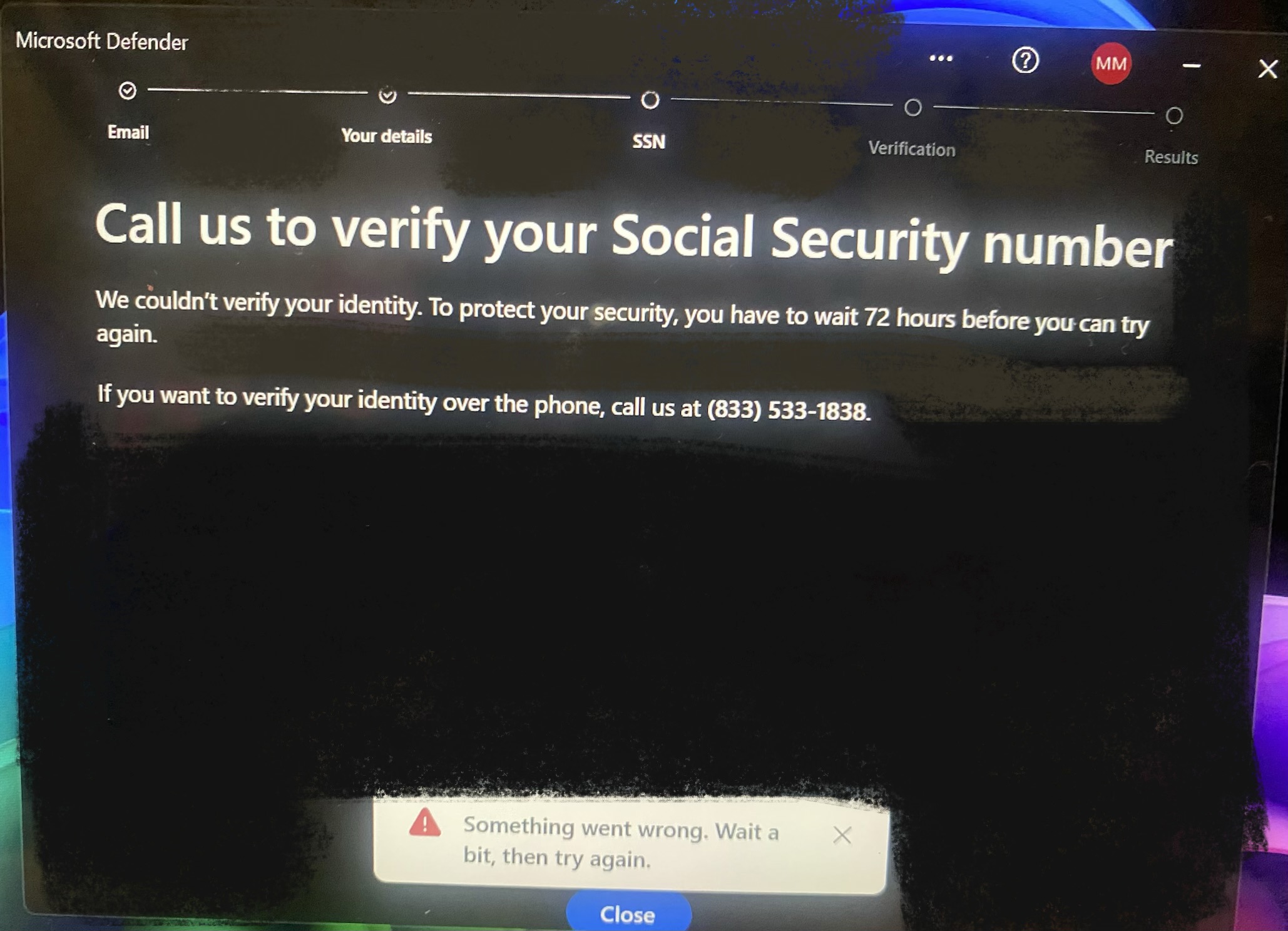 Verifying SSN Identity with Experian for Microsoft Defender