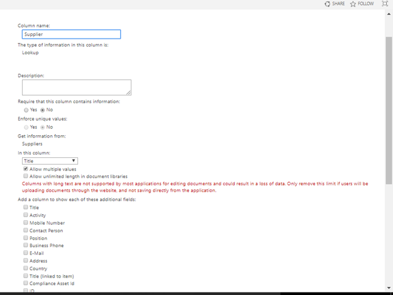 How do I change a lookup column to allow multiple values - Microsoft Q&A