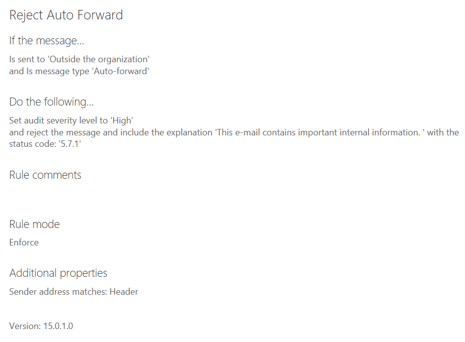 Office 365 Exchange transport rule for Auto-Forward not working ...