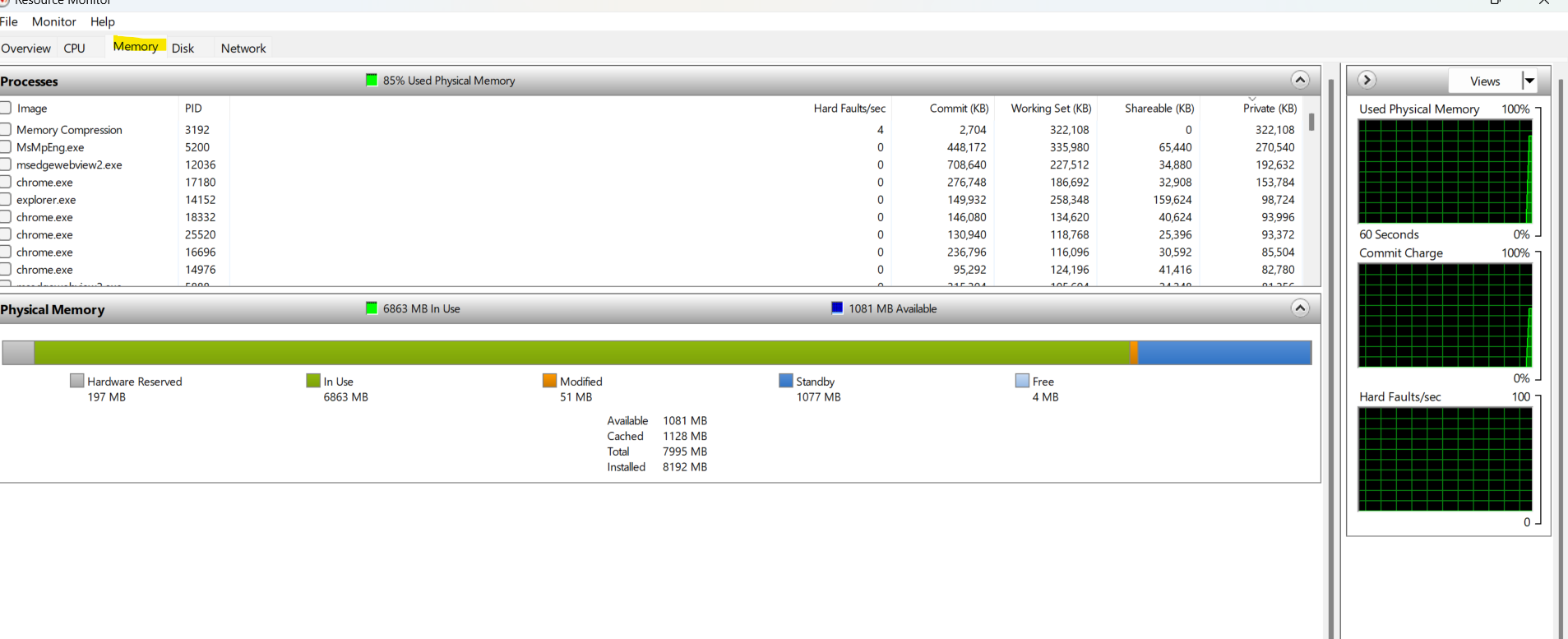 remaining memory on my Windows PC - Microsoft Q&A