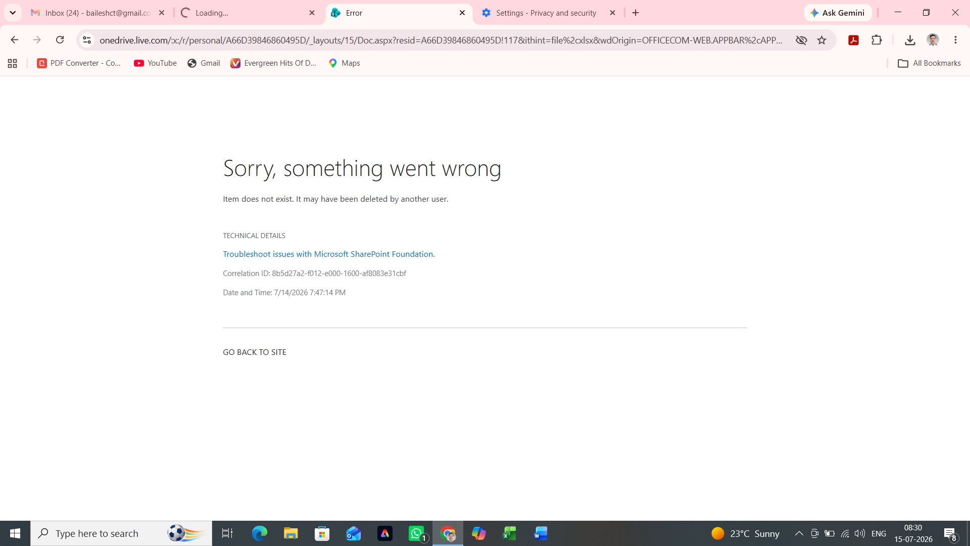error