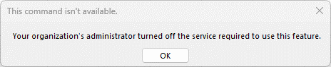 CommandUnavailable
